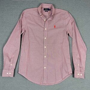 Ralph Lauren Polo Men's Red Plaid Button Down Shirt